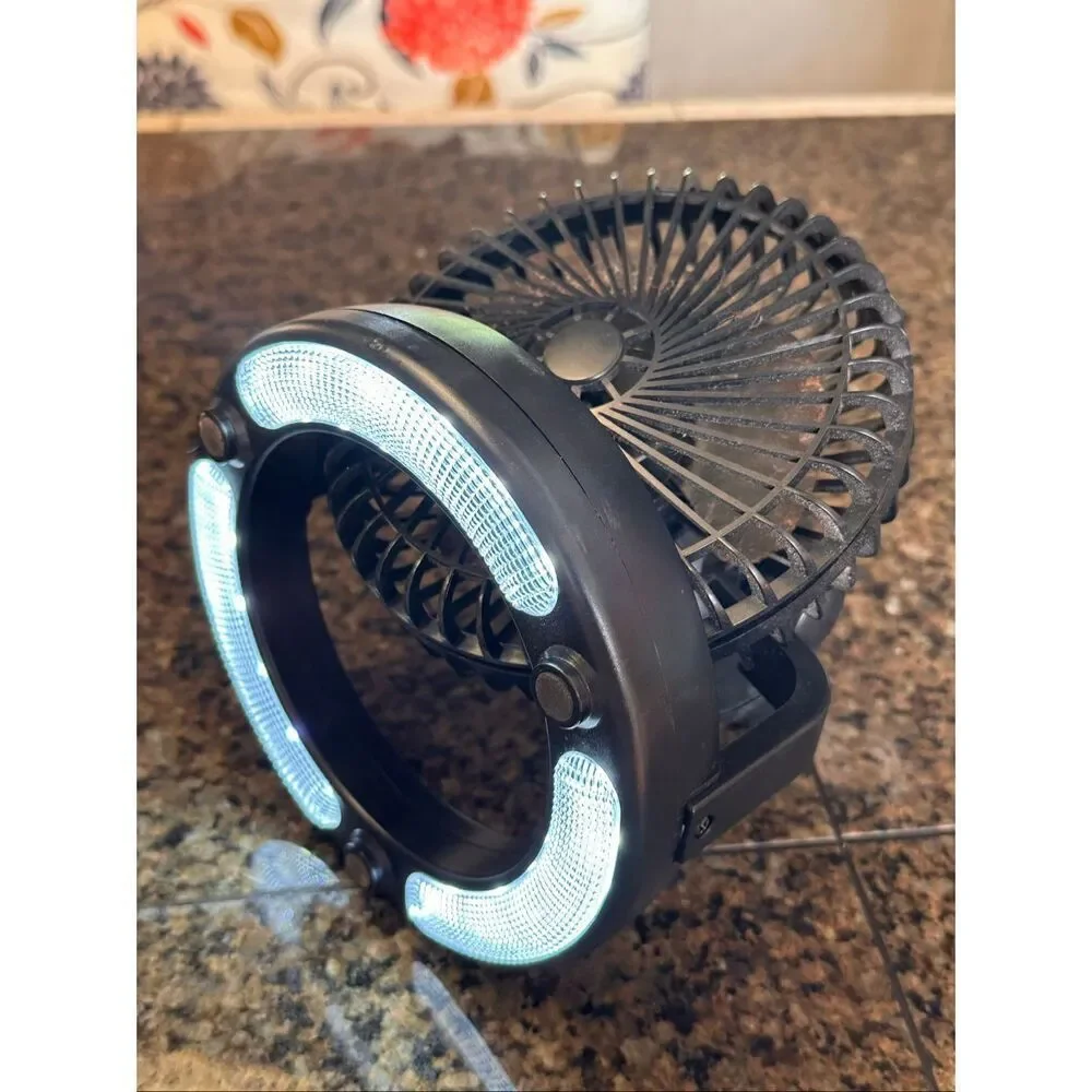 Make up light with fan